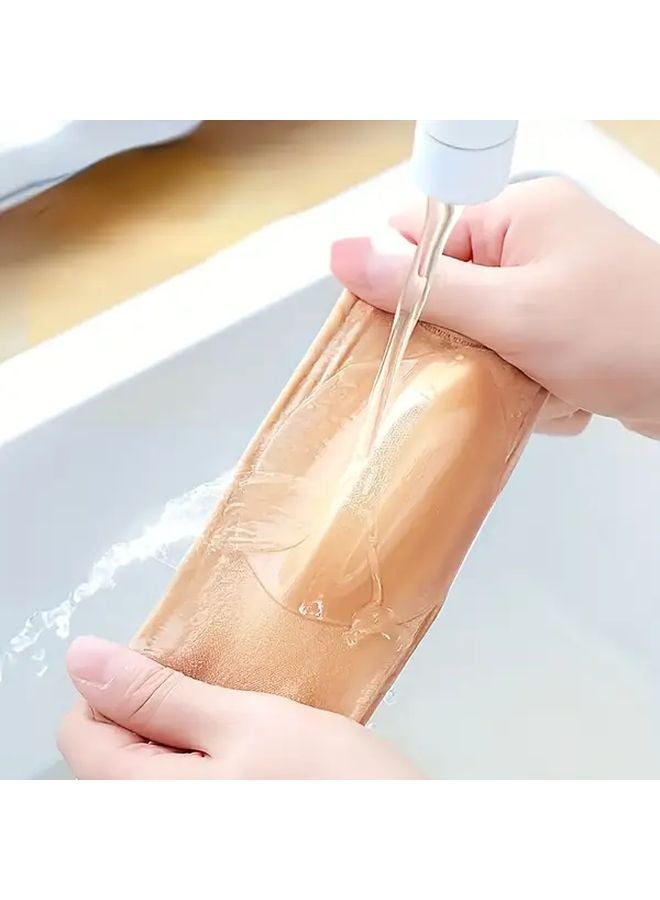 أكمام كعب مرطبة تسمح بمرور الهواء لتليين ودعم بلون بيج فاتح زوج واحد - Image 5
